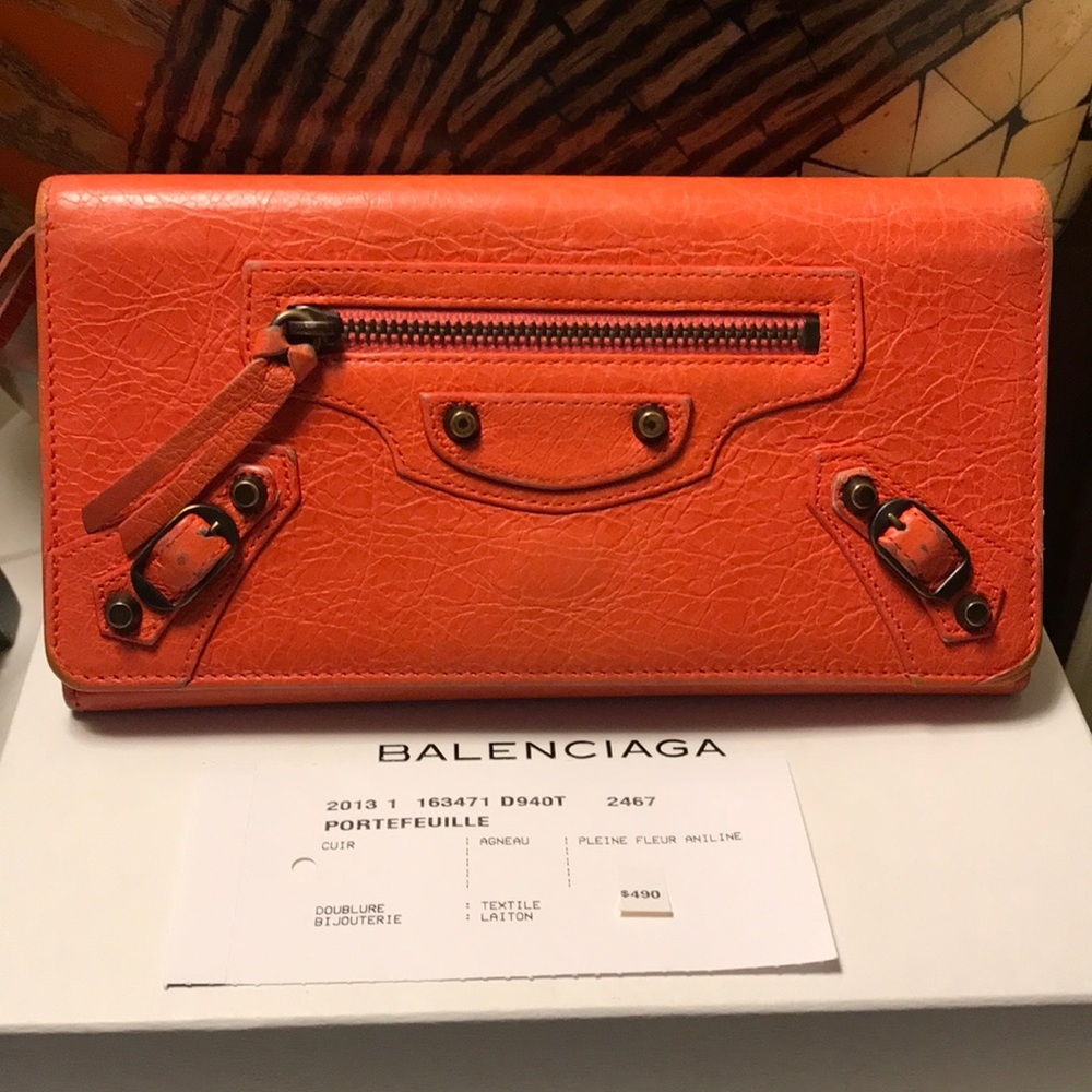 💯 Authentic Balenciaga City Wallet w/ Box & Tag
